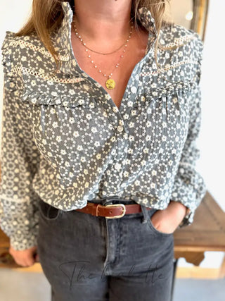 Chemisier Margaux • Bleu Gris