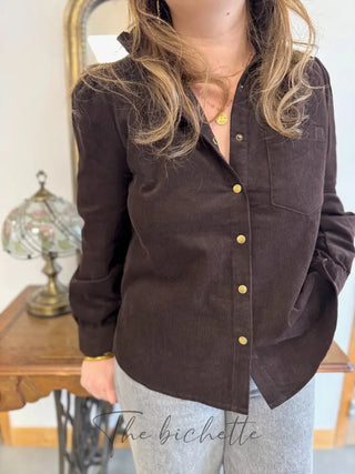 Chemisier Mathis • Chocolat