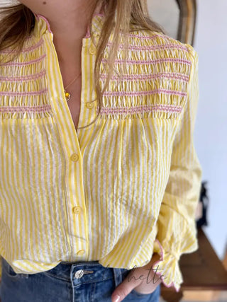 Chemisier Nadine Jaune