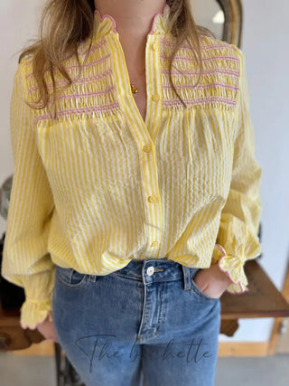 Chemisier Nadine Jaune