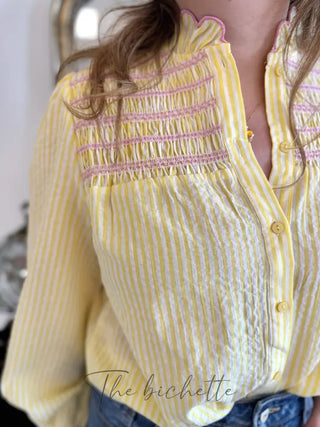 Chemisier Nadine Jaune