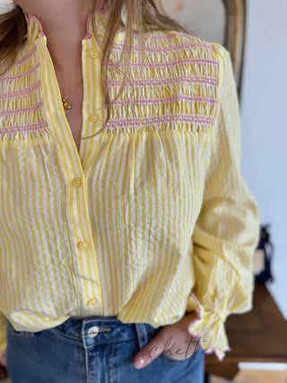 Chemisier Nadine Jaune