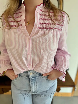 Chemisier Nadine Rose