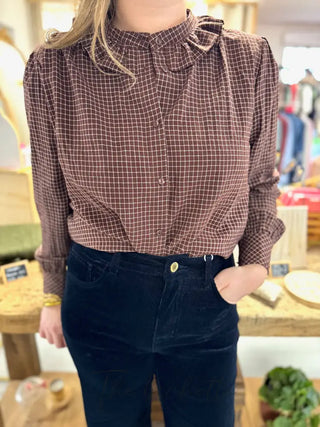 Chemisier Nathan • Chocolat