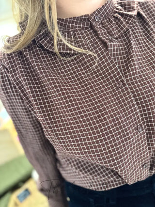 Chemisier Nathan • Chocolat