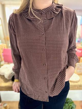 Chemisier Nathan • Chocolat