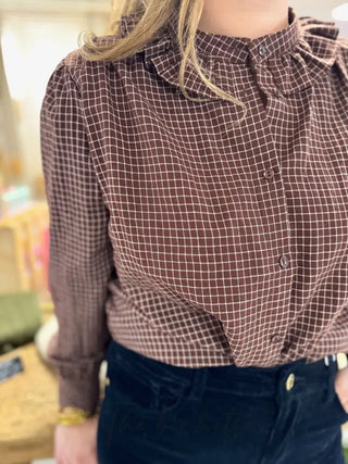 Chemisier Nathan • Chocolat