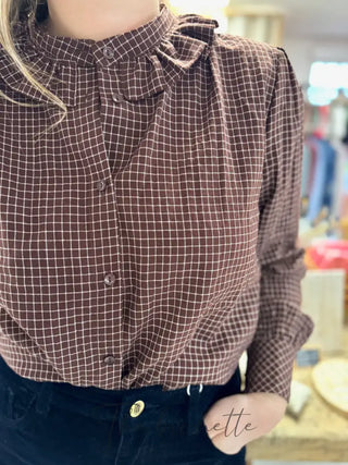 Chemisier Nathan • Chocolat