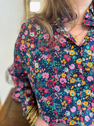 Chemisier Ondine • Marine & Fuschia