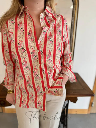 Chemisier Ophélie • Rouge