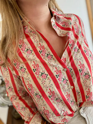 Chemisier Ophélie • Rouge