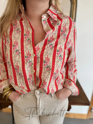 Chemisier Ophélie • Rouge