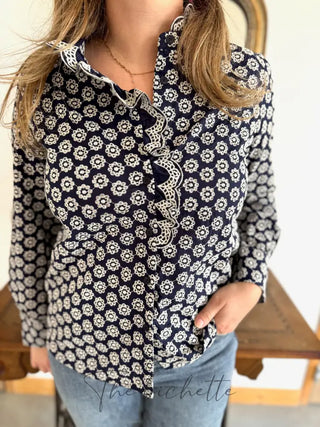 Chemisier Philomène • Marine