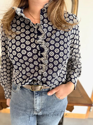 Chemisier Philomène • Marine