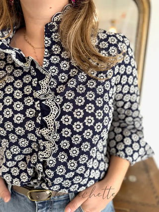 Chemisier Philomène • Marine