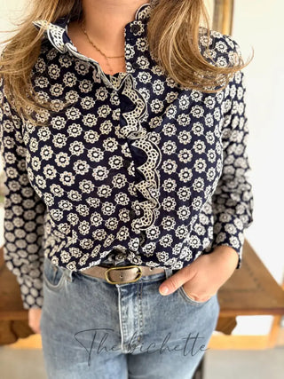 Chemisier Philomène • Marine