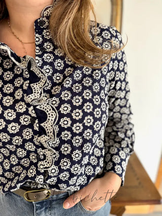 Chemisier Philomène • Marine