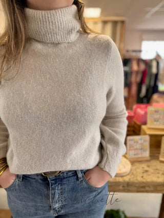 Col roulé Manon • Beige TU