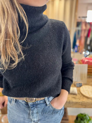 Col roulé Manon • Noir TU