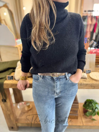 Col roulé Manon • Noir TU