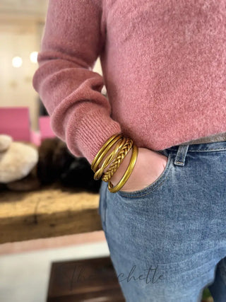 Col roulé Manon • Vieux Rose TU