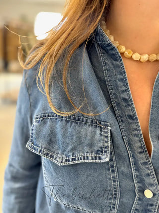 Collier Justine • Blanc