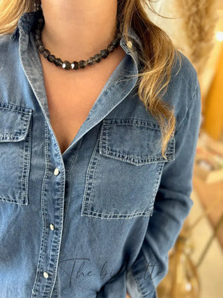 Collier Justine • Noir