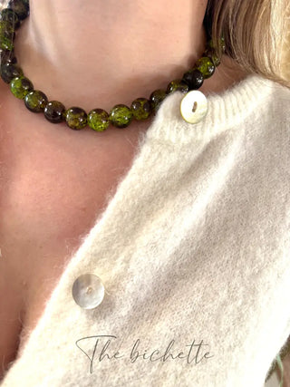 Collier Laura • Vert transparent