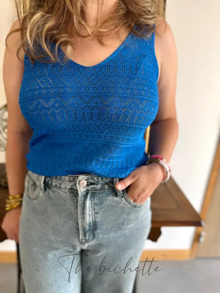 Débardeur Ivana • Bleu Roi TU