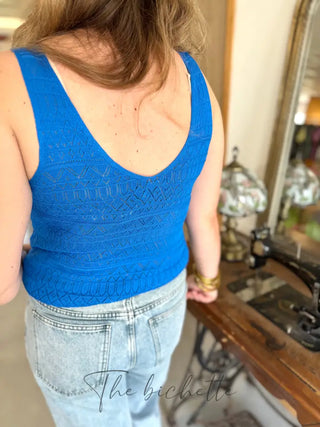 Débardeur Ivana • Bleu Roi TU