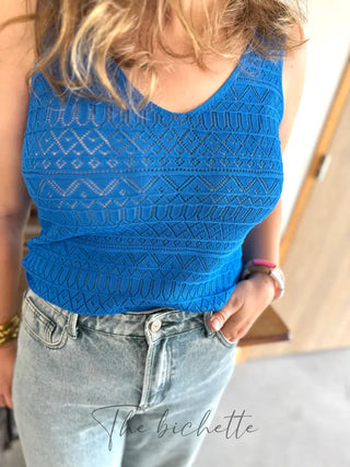 Débardeur Ivana • Bleu Roi TU