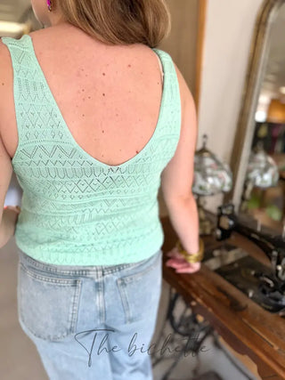 Débardeur Ivana • Vert d’eau TU