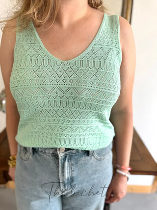 Débardeur Ivana • Vert d’eau TU