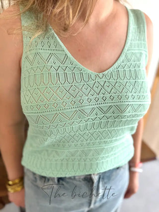 Débardeur Ivana • Vert d’eau TU