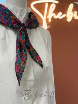 Foulard triangle • Fleuri Marine