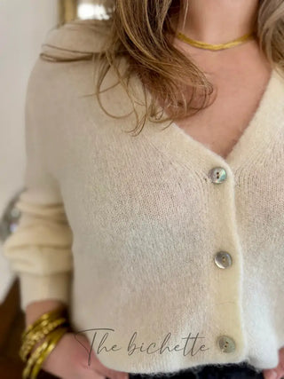 Gilet Jeanne • Blanc TU