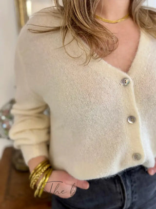 Gilet Jeanne • Blanc TU