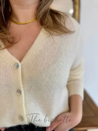 Gilet Jeanne • Blanc TU