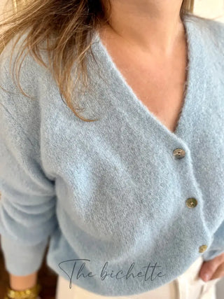 Gilet Jeanne • Bleu ciel TU