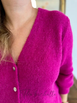 Gilet Jeanne • Framboise TU