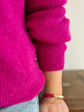 Gilet Jeanne • Framboise TU