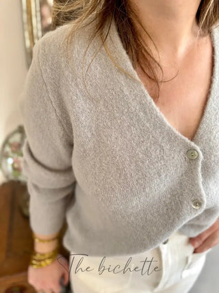 Gilet Jeanne • Gris clair TU