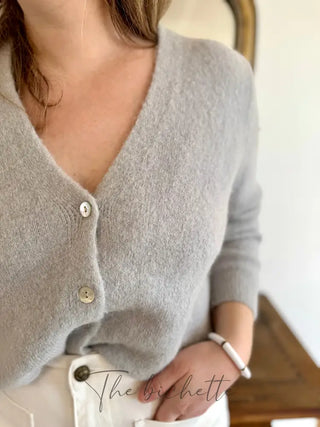 Gilet Jeanne • Gris clair TU