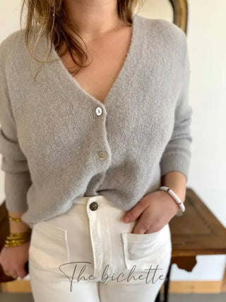 Gilet Jeanne • Gris clair TU