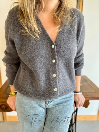 Gilet Jeanne • Gris foncé TU