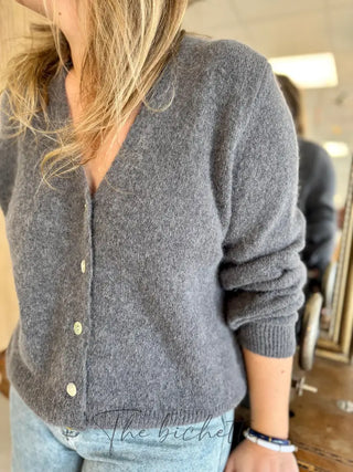 Gilet Jeanne • Gris foncé TU