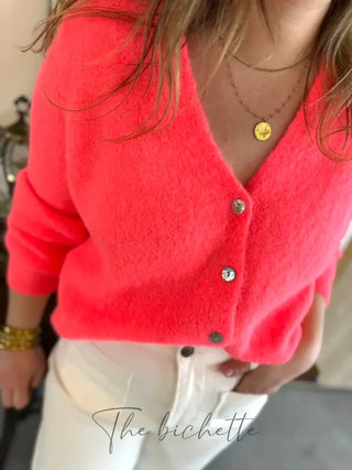 Gilet Jeanne • Orange pétant TU