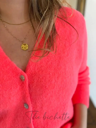 Gilet Jeanne • Orange pétant TU