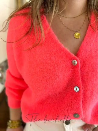 Gilet Jeanne • Orange pétant TU