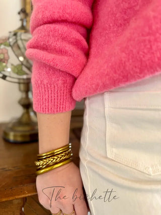 Gilet Jeanne • Rose bonbon TU